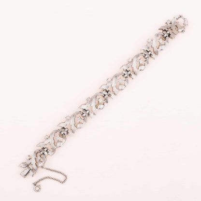 Trifari-silberfarbenes-Armband-Rückseite