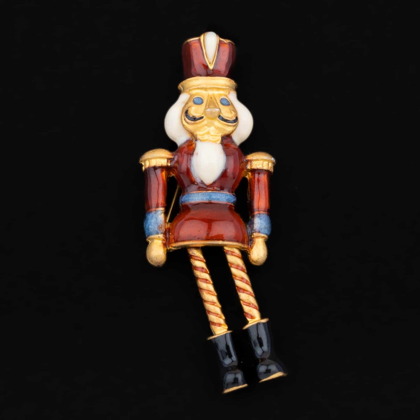 Nussknacker-Brosche-Vintage