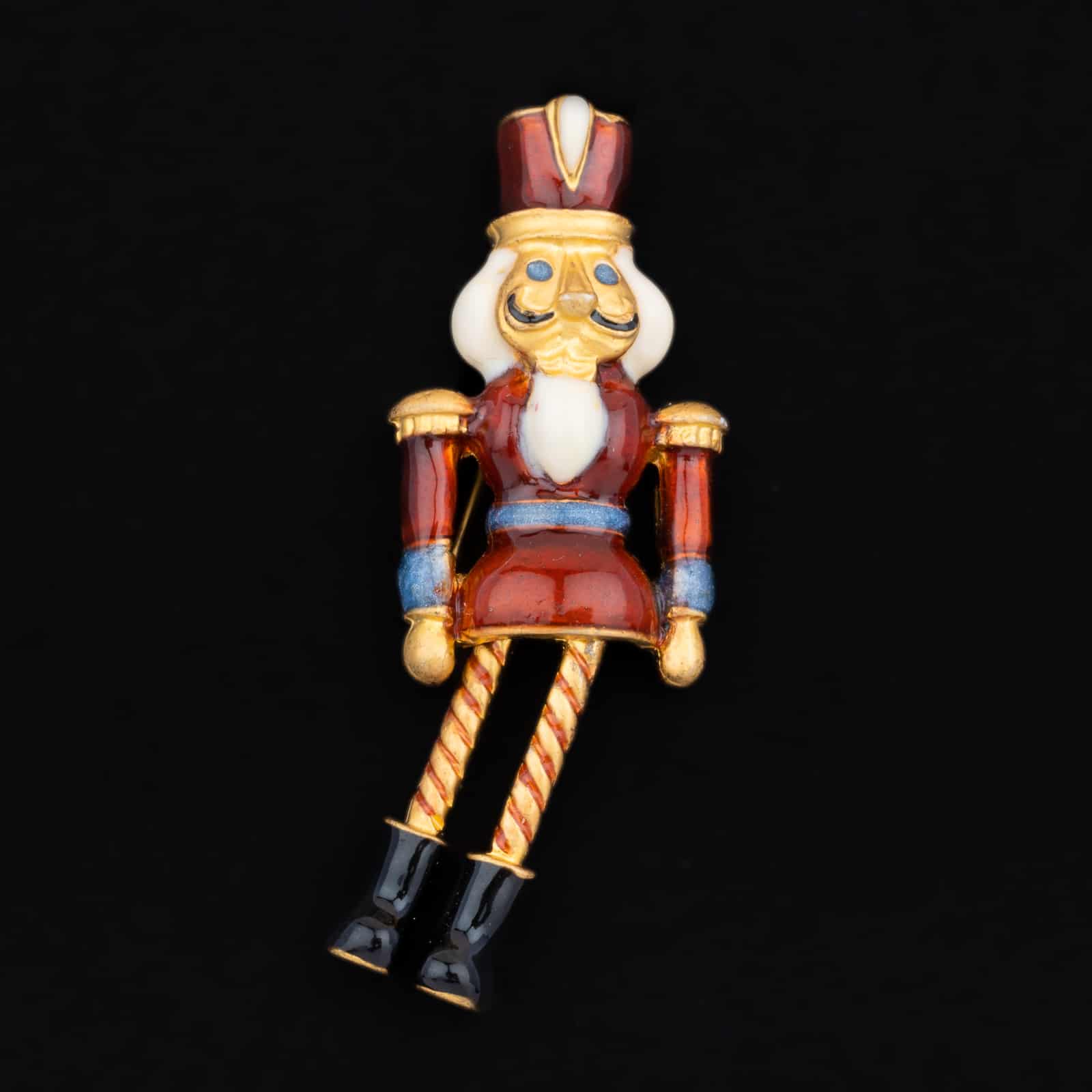 Nussknacker-Brosche-Vintage