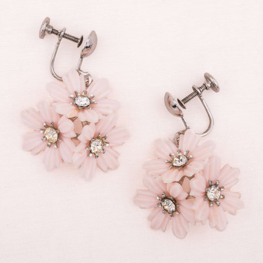 Hängende-Rosa-Blumen-Ohrringe-mit-Strass