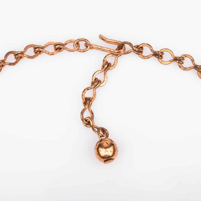 Kupfer-Halskette-50s-60s-Verschluss
