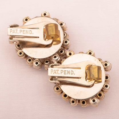 Ohrclips-Rückseiten-goldfarben-Patent-Marke
