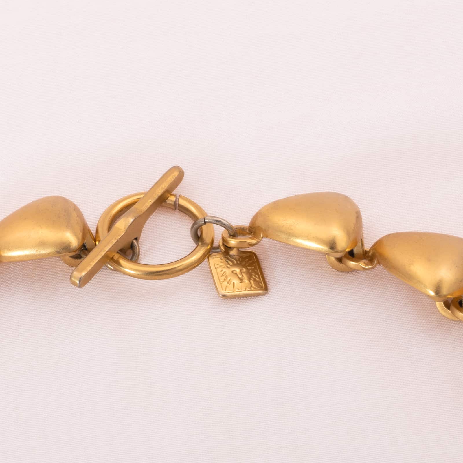 ANNE KLEIN matt gold plated necklace – Find Vintage Beauty