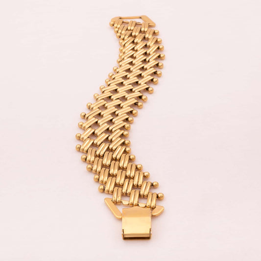 Napier-vergoldetes-schräges-Armband