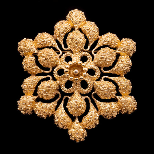 Vintage-Schmuck-Monet-Blumen-Brosche