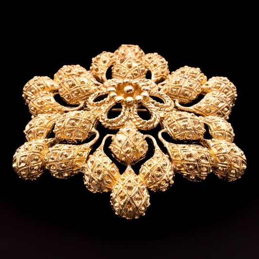 Vintage-Schmuck-Monet-Blumen-Brosche