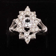 Classic vintage rhinestone ring