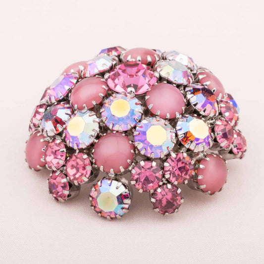 Warner-Kuppel-Brosche-Rosa-Strass