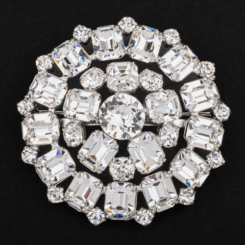 WEISS iconic rhinestone brooch from 1947